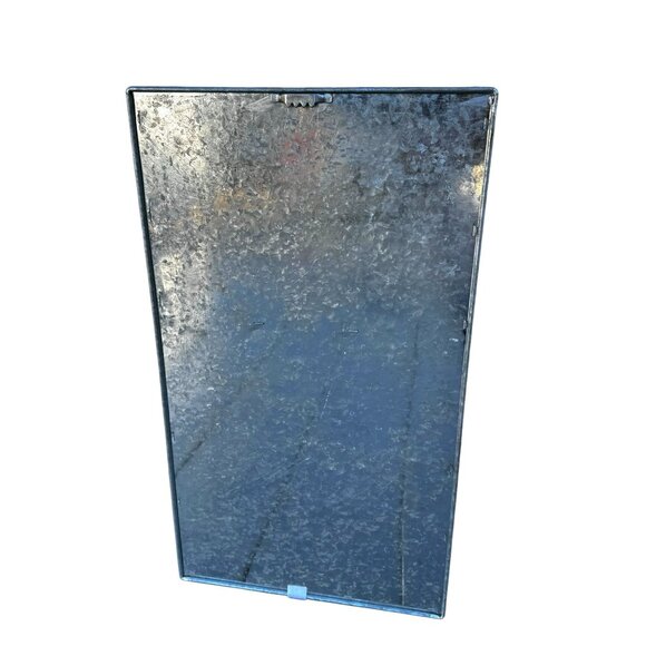 Galvanized Metal Mail & Magazine Wall Organizer With Double Pockets - Picture 3 of 7